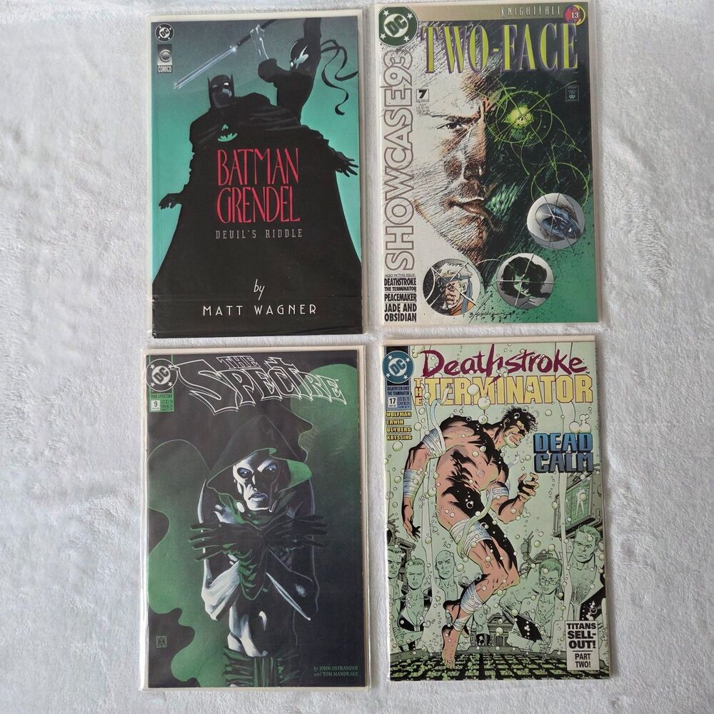 Batman Grendel, Showcase 93 #7, Spectre #9, Deathstroke #17 | DC Lot